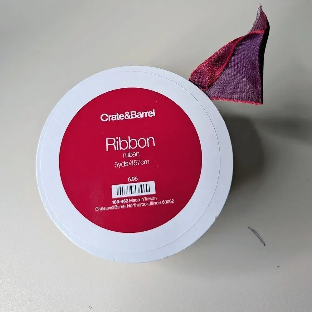 Bundle Of Colorful Crate&Barrel Wired Gift Wrapping Ribbon
